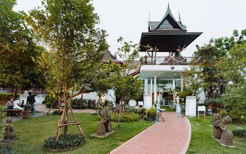 เรือนนพเก้า สถานที่จัดงานแต่งงาน พระราม 5 ราชพฤกษ์ บรรยากาศ Minimal Garden