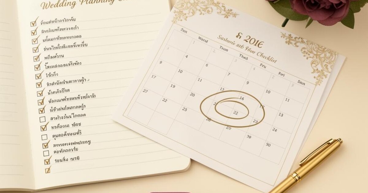 Checklist เตรียมงานแต่งงาน ครบทุกขั้นตอน ตั้งแต่หมั้นจนวันงาน